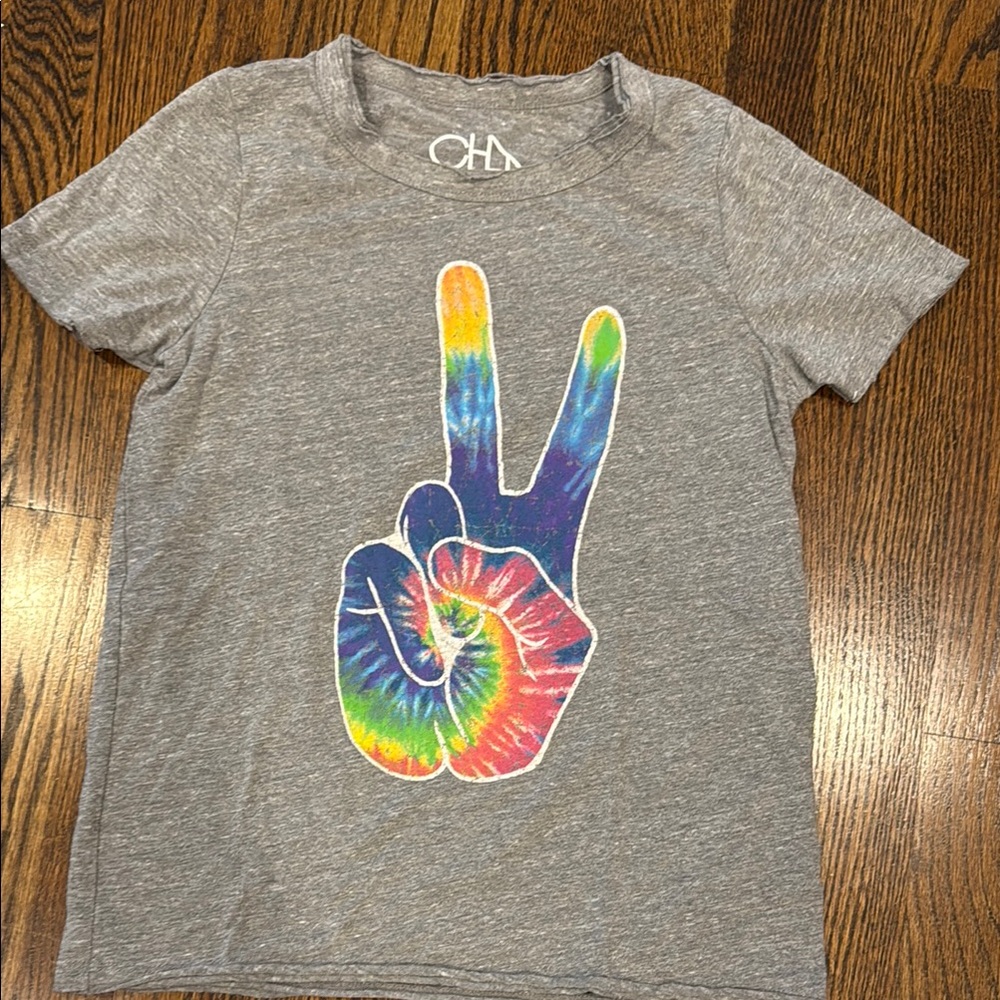 CHASER T-Shirt with Tie-Dye Peace Sign